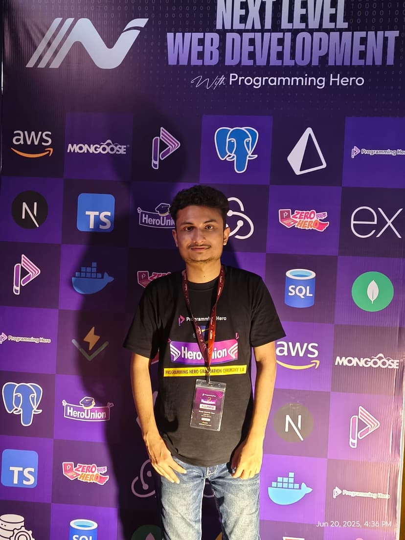 Sheikh Shahariar Siam at a web development event